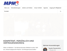 Tablet Screenshot of mpm-suhr.ch